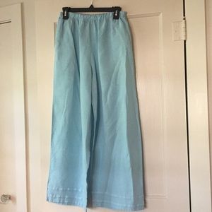 Cropped linen pants